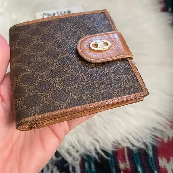 Céline Brown Compact Monogram Macadam Bifold Wallet - Picture 3 of 11